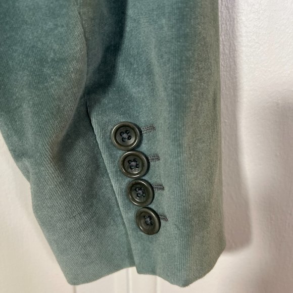 Aquascutum London Vintage Velvet Blazer Mint Green - Picture 3 of 6